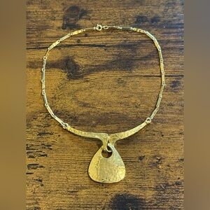 Vintage Gold Tone ART Necklace